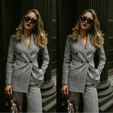 Femmes Dames Costumes Mère de la mariée Pantalon Costumes Britis Affaires Travail Uniforme Tenue Formelle Pour Les Mariages Smokings Blazer