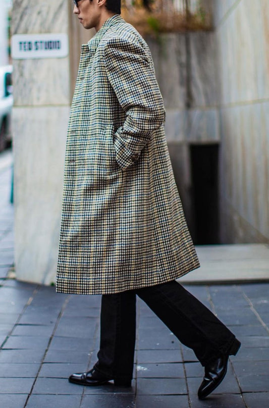 Fashion Men Suits Tweed One-Piece Suit Tweed Vintage Business Jacket Custom Wedding Tuxedos New in autumn