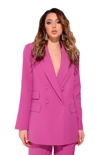 Women Suit Set 2 Pcs Blazer+Pants Office Lady Wedding Prom Dress Double Breasted Jacket Outfit Custom Size
