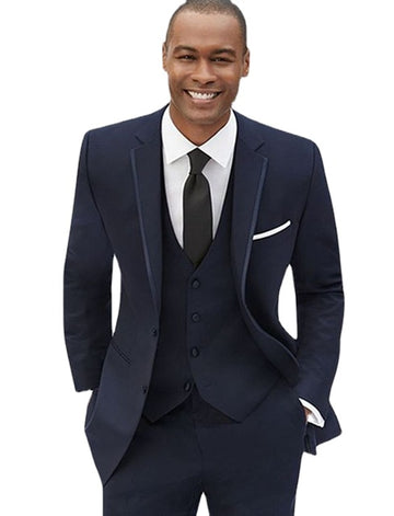 Costumes de mariage pour hommes 3 pièces (veste, pantalon, gilet, cravate), coupe slim, blazer, smoking.