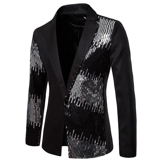 Black Hansome Men Suits With Single Breasted One Piece Jacket Custom Made Designer Bridegroom Wedding Suits spot goods