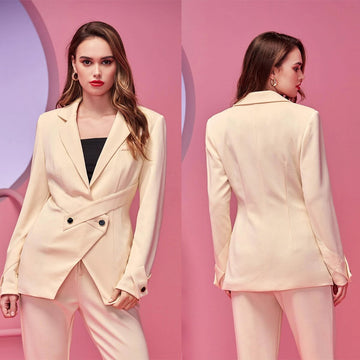 Designer Mother Of The Bride Pant Suits Blush Pink Evening Party Women Tuxedos Outfit Wear (Jacket+Pants)