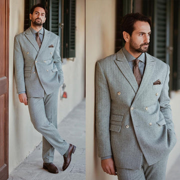 Trajes de boda clásicos formales para hombre, esmoquin a medida, 2 piezas, abrigo y pantalón, blazer, traje de fiesta para novio.