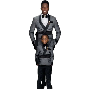 Men Wedding Tuxedos with Belt Custom Made Single Jacket Groom Groomsmen Suit Men Formal Wear