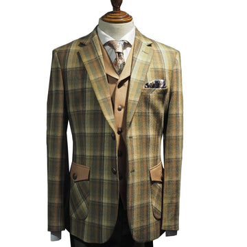 Costume de mariage pour homme, neuf, sur mesure, 3 pièces, avec manteau et gilet, pour occasion formelle