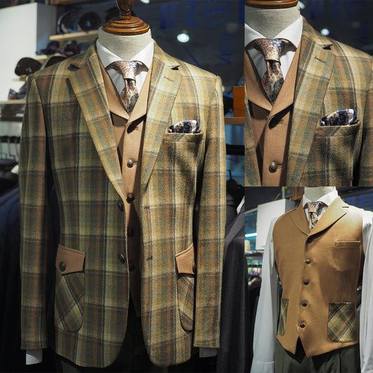 Wedding Men Suit New Gentleman Tailor-Made 3-Pieces Coat And Vest Formal Occasion Costume Made
