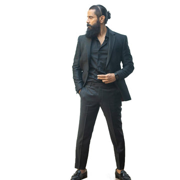 Costumes de mariage pour hommes sur mesure, marié 2 pièces, manteau et pantalon, occasions formelles, fête, chanteur, costume fait
