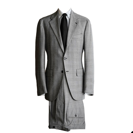 Grey Gentleman Men Suits With Two Pieces Stripe Slim Designer Wedding Formal Occasion Tuxedos Jacket and Pants