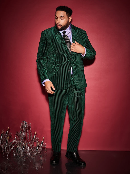 Costume homme 2 pièces en velours côtelé, blazer, pantalon, un bouton, coupe slim, veste de smoking, affaires, moderne, mariage, marié, sur mesure