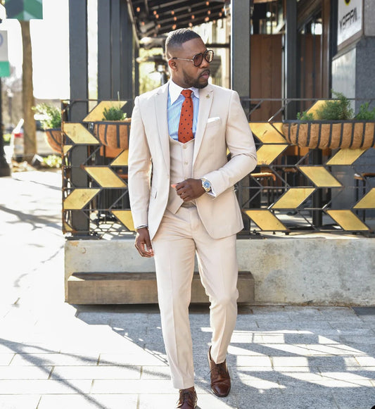 Costume 3 pièces pour homme, blazer, gilet, pantalon, un bouton, revers en pointe, tenue de travail formelle, mariage, marié, costume sur mesure pour homme