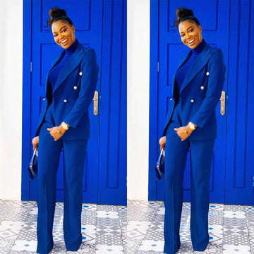 Office Lady Women Suits Dresses Peaked Lapel Blazer Slim Fit Jacket Custom Made Power Blazer 2 Pieces