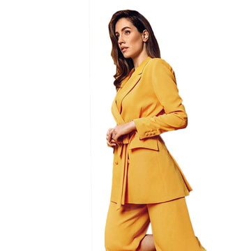 Summer Short Women Suits Slim Fit Office Lady Party Prom Pants Blazer Leisure Outfit Tuxedos (Jacket+Pants)