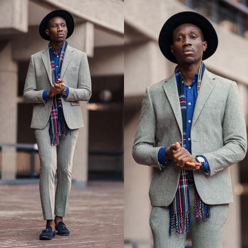 Woolen Tailor-Made 2 Pieces Blazer Pants Wedding Business Groom Single Breasted Tailored Wedding Business