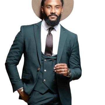 Costumes sur mesure pour hommes, grande taille, marié, témoin, manteau, blazer, mariage, 3 pièces (veste, gilet, pantalon)