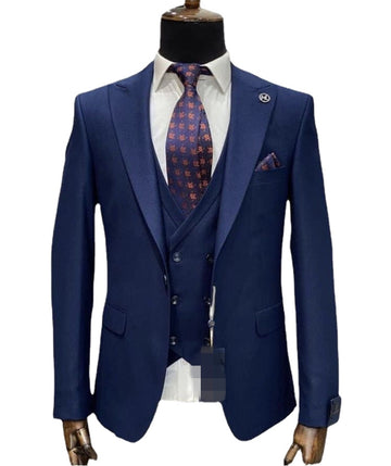 Black Wedding Men Suits Groom Tuxedos Business Blazer Trousers Prom Party Wear Coat 3Pcs(Jacket+Pants+Vest)Costume Homme Mariage