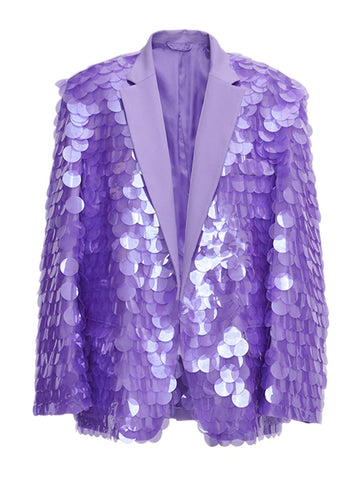 Blazer de mujer nuevo de moda con muescas, suelto, de un solo pecho, de manga larga, liso, chaquetas de traje largas para mujer