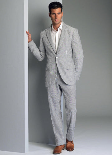 Patrón de costura para chaqueta y pantalón de traje de hombre, esmoquin, patrón de blazer para hombre,