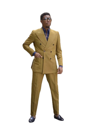 Costume Homme 2 Pieces Men Suits Slim Fit Groom Prom Tuxedos Blazer Masculino (Jacket+Pant)