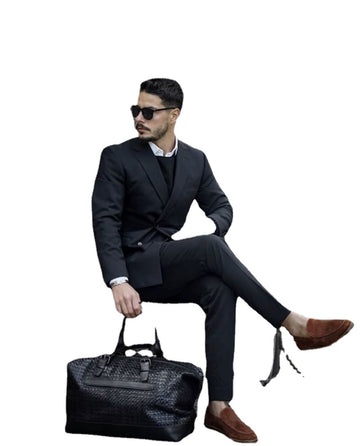 Black Suits Slim Wedding Set Classic Blazers Formal Business Dress Suit Terno (Jacket+Pant) 2 Pcs
