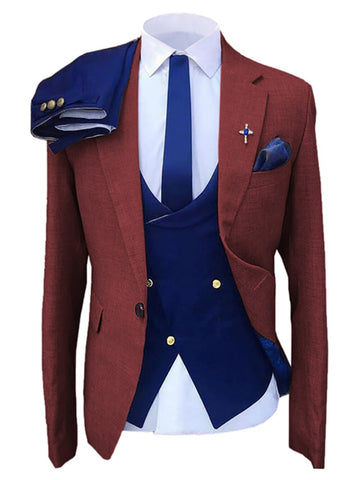 Ensembles élégants, robes de mariée formelles, ensemble de luxe pour hommes, blazer, costume Peaky Blinders, 3 pièces
