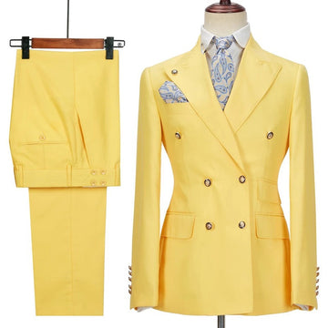 Men Double Breasted Tuxedo 2 Pieces Suit