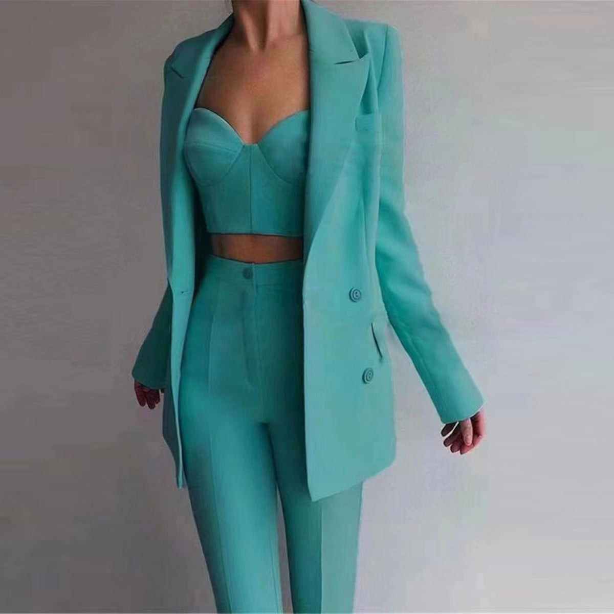 Trajes de negocios para mujer, blazer de oficina con solapa de pico, traje femenino a medida, ropa de trabajo formal, conjuntos de 3 piezas 