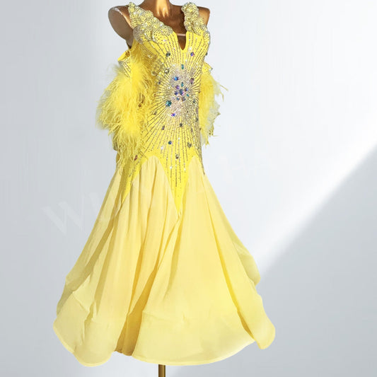 Latin Dance Dress High-end Custom Sun Texture Rhinestone Design Tango Women, Adults, Children's Stage Professional Clothing