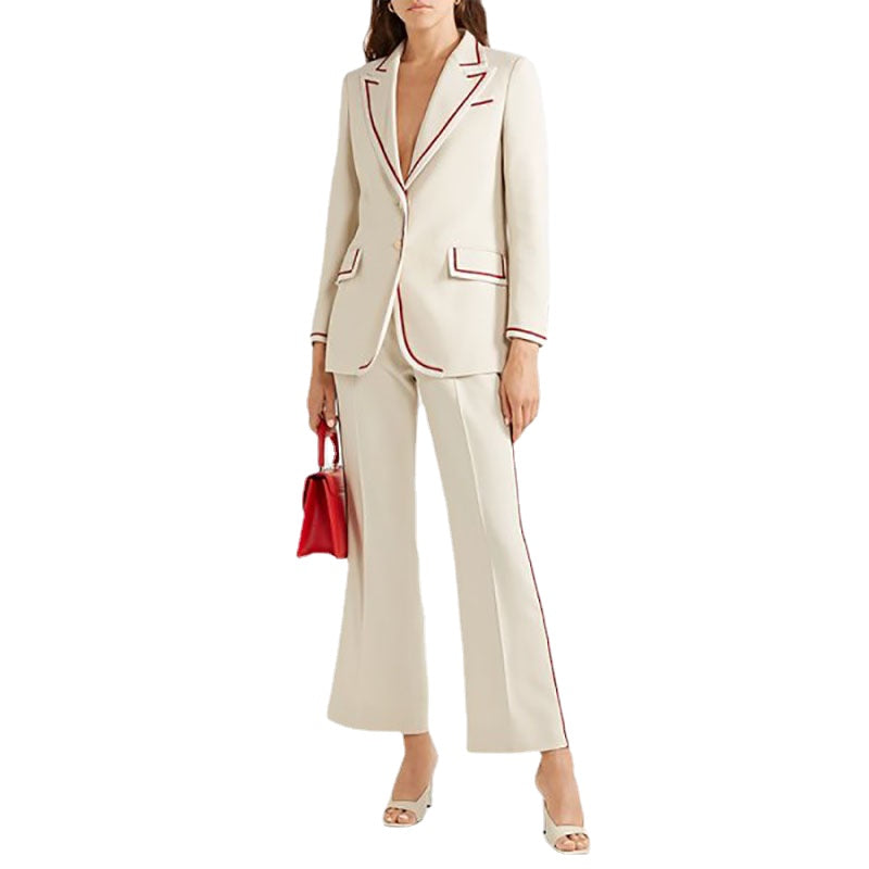 Formal Work Mother of the Bride Pants Suit Slim Fit Women Ladies Evening Party Business Wear For Wedding 2 pcs