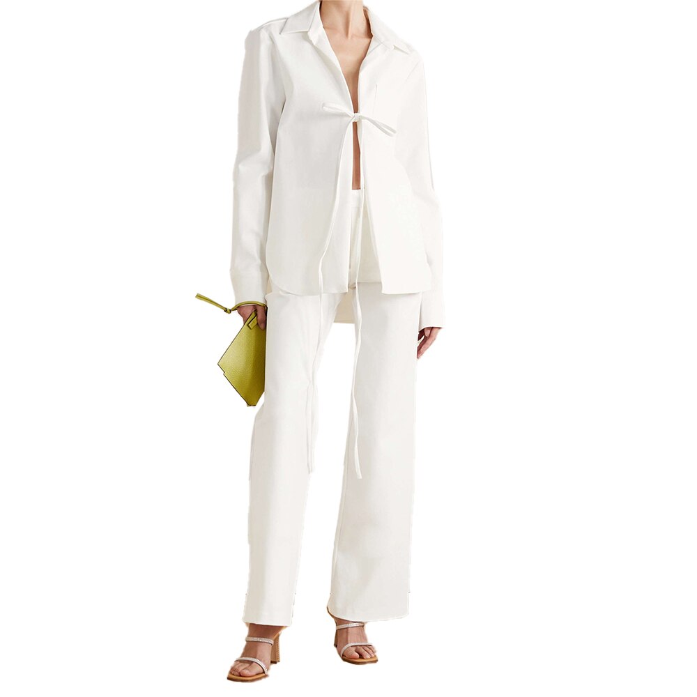 Ensemble 2 pièces pour femme, pantalon, costume, ivoire, tenue de bureau, uniforme, pantalon formel, gilet, veste, blazer 
