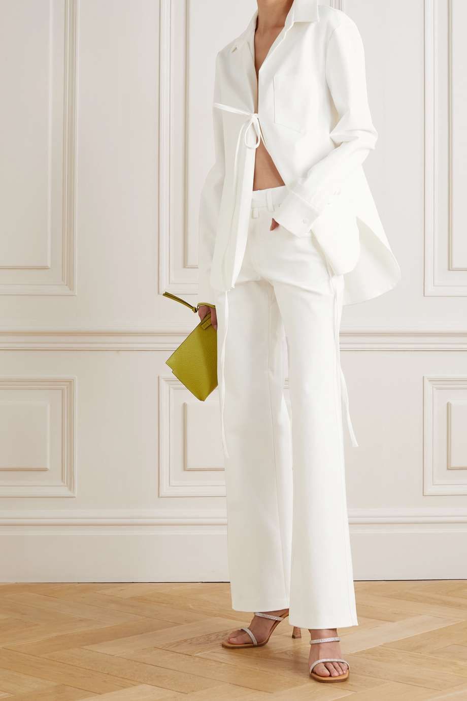 Ensemble 2 pièces pour femme, pantalon, costume, ivoire, tenue de bureau, uniforme, pantalon formel, gilet, veste, blazer 