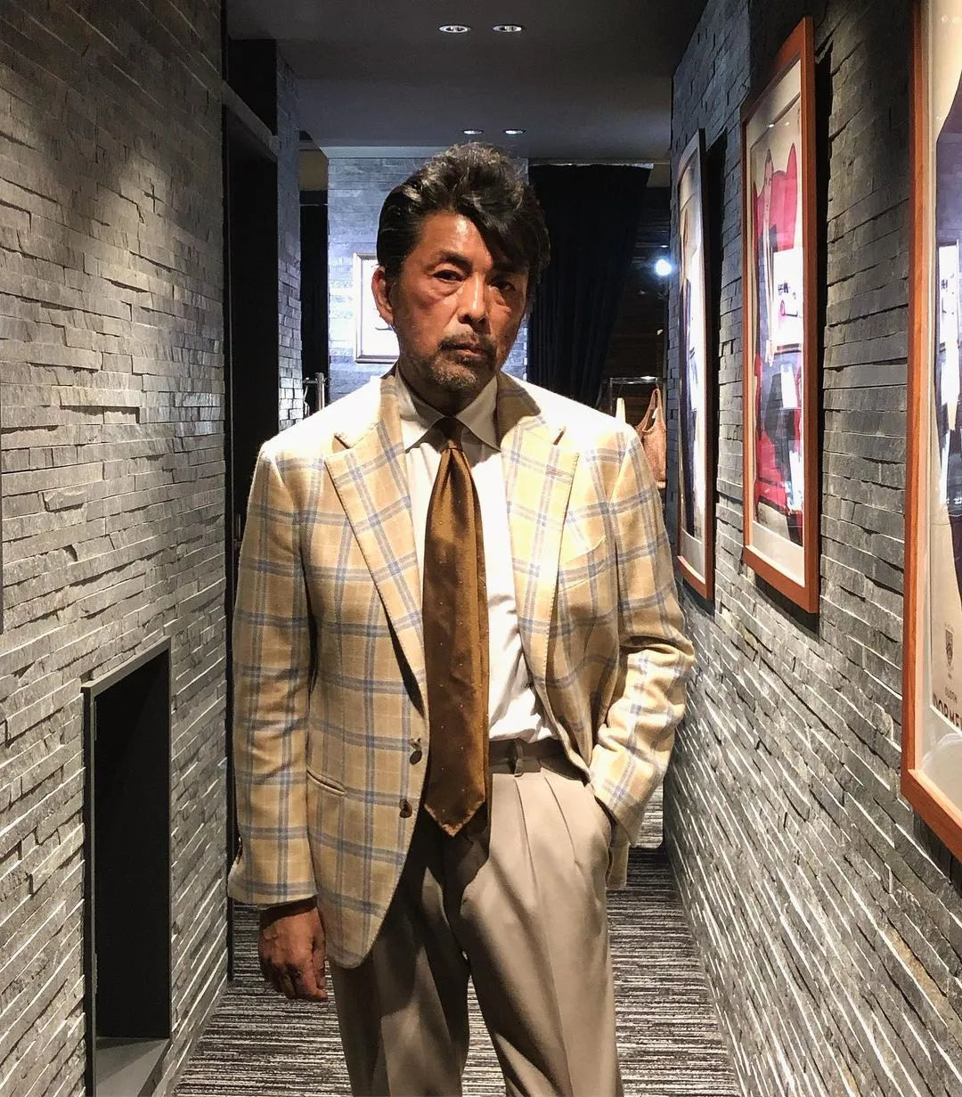 Costume de mariage 2 pièces à carreaux pour homme, blazer à carreaux sur mesure et pantalon à rayures, costume décontracté pour marié 