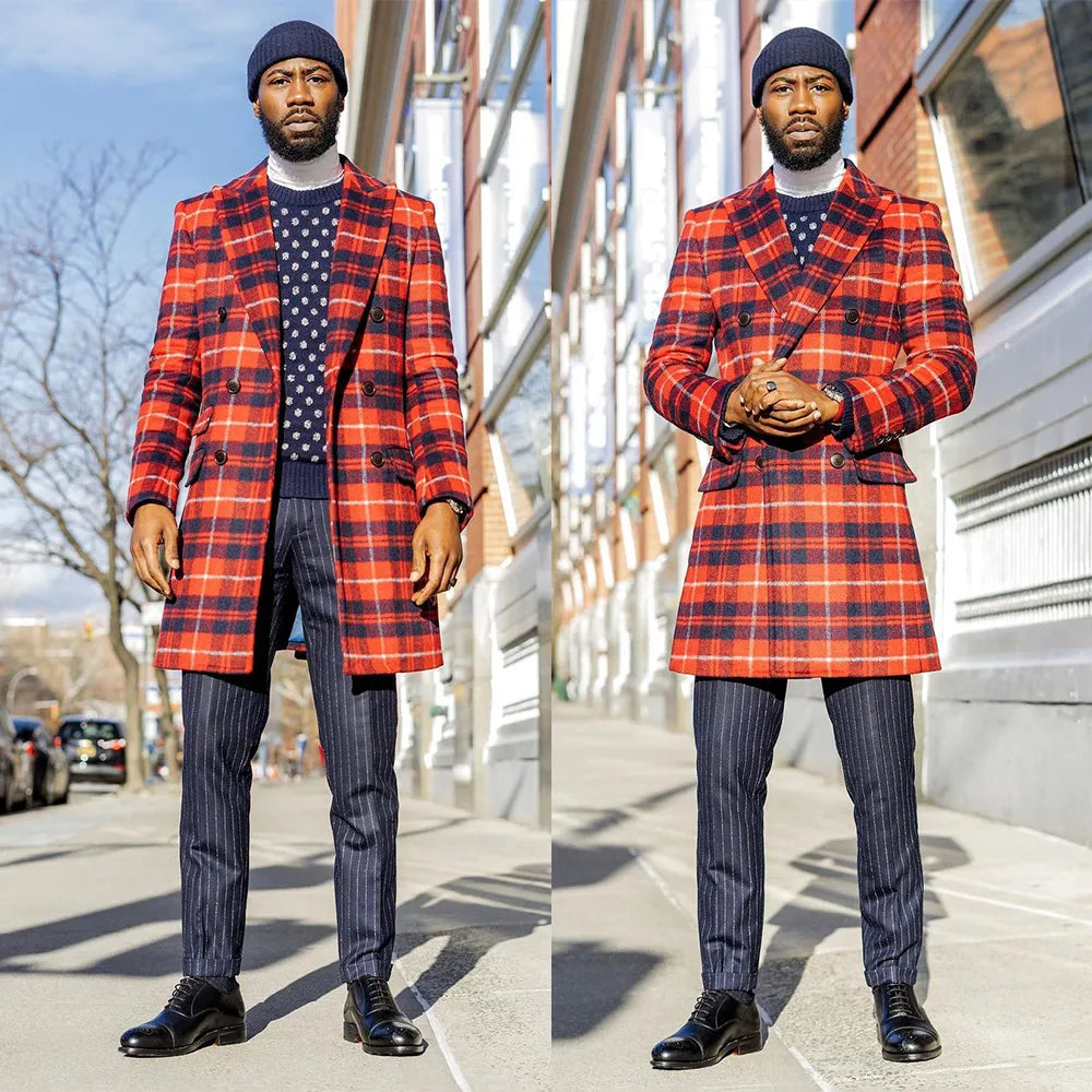 Traje de boda a rayas para hombre, 2 piezas, esmoquin a medida con blazer y pantalones a rayas, traje informal para novio 