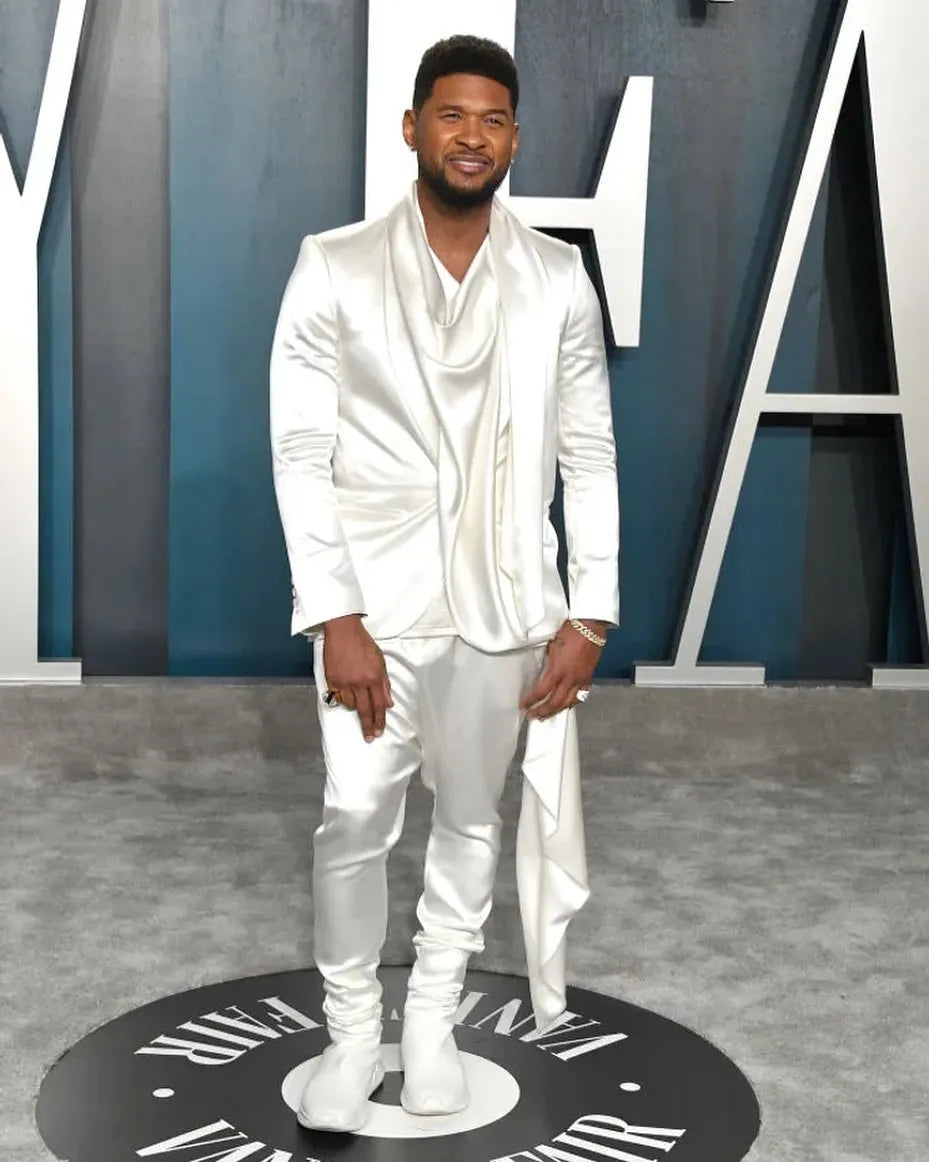 Traje de boda blanco de 2 piezas para hombre, con blazer y pantalones, elegante traje de novio para padrinos de boda. 
