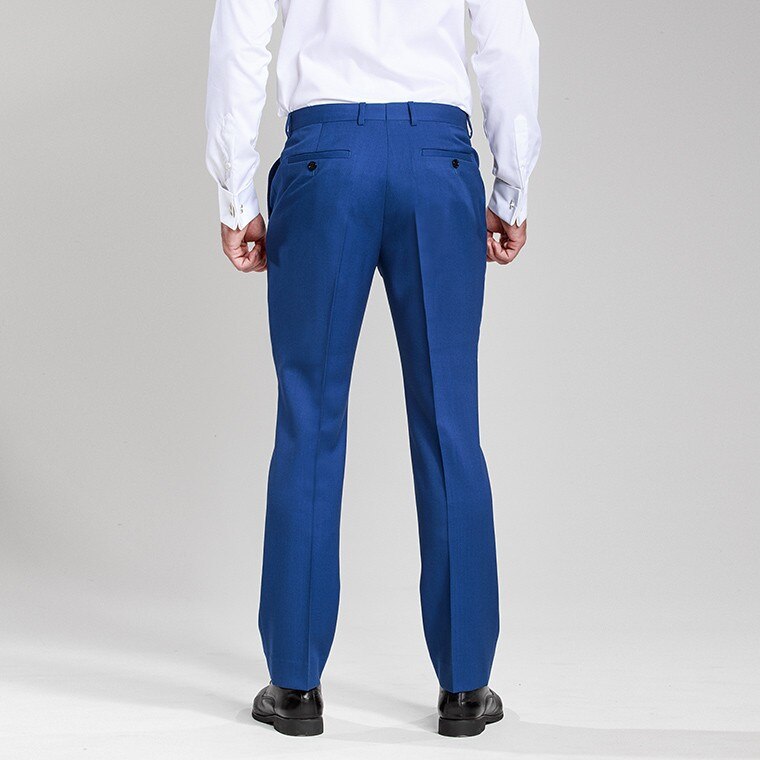 Trajes casuales azul rey hechos a medida para hombre, esmoquin de 2 piezas, traje de novio, traje de boda entallado (chaqueta, pantalón y corbata). 