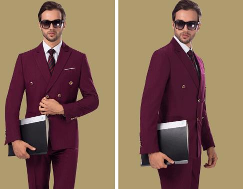 Costumes bleus pour hommes pour costumes de fête de mariage, costumes de smoking minces pour mariés sur mesure, costumes de smoking pour hommes, costume pour hommes de smoking 3 pièces (veste + gilet + pantalon) 