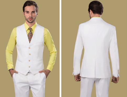 Costumes bleus pour hommes pour costumes de fête de mariage, costumes de smoking minces pour mariés sur mesure, costumes de smoking pour hommes, costume pour hommes de smoking 3 pièces (veste + gilet + pantalon) 