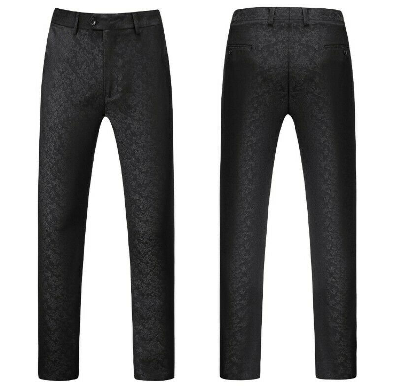 Smoking trois pièces grande taille pour homme, costume croisé multi-boutons, décontracté, jacquard, blazer