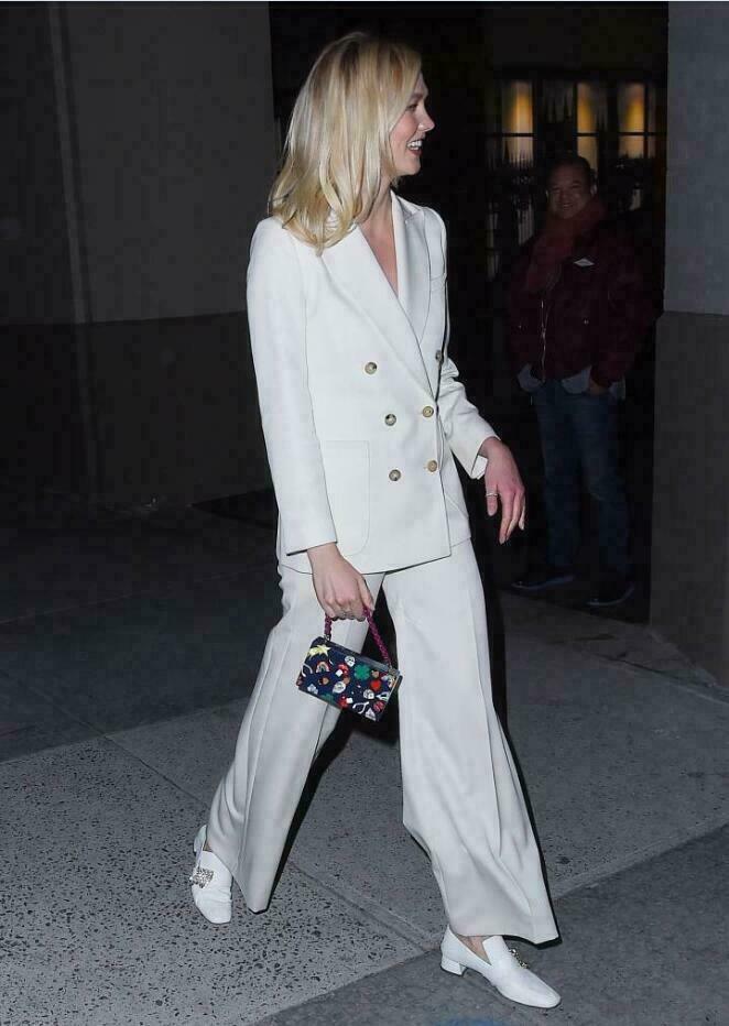 Ensemble pantalon blanc pour femme, coupe slim, croisé, tenue de bureau, soirée, smoking (veste + pantalon) 