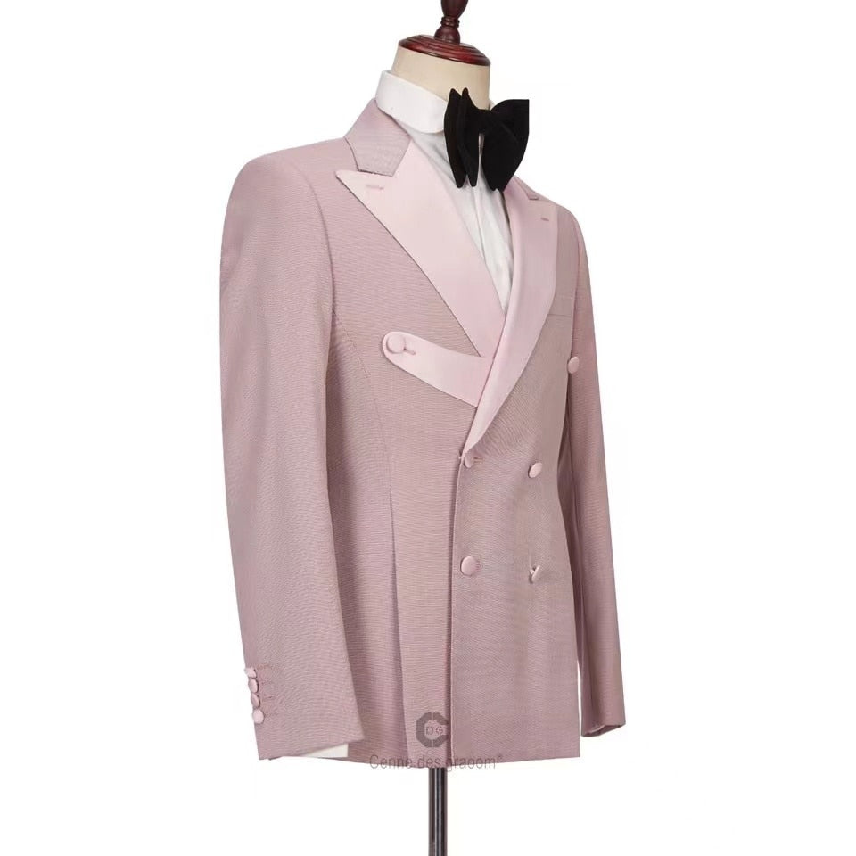 Costume homme Slim Fit Mariage Marié Smoking Soirée Chanteur 2 Pièces Blazer Pantalon Costume Formel
