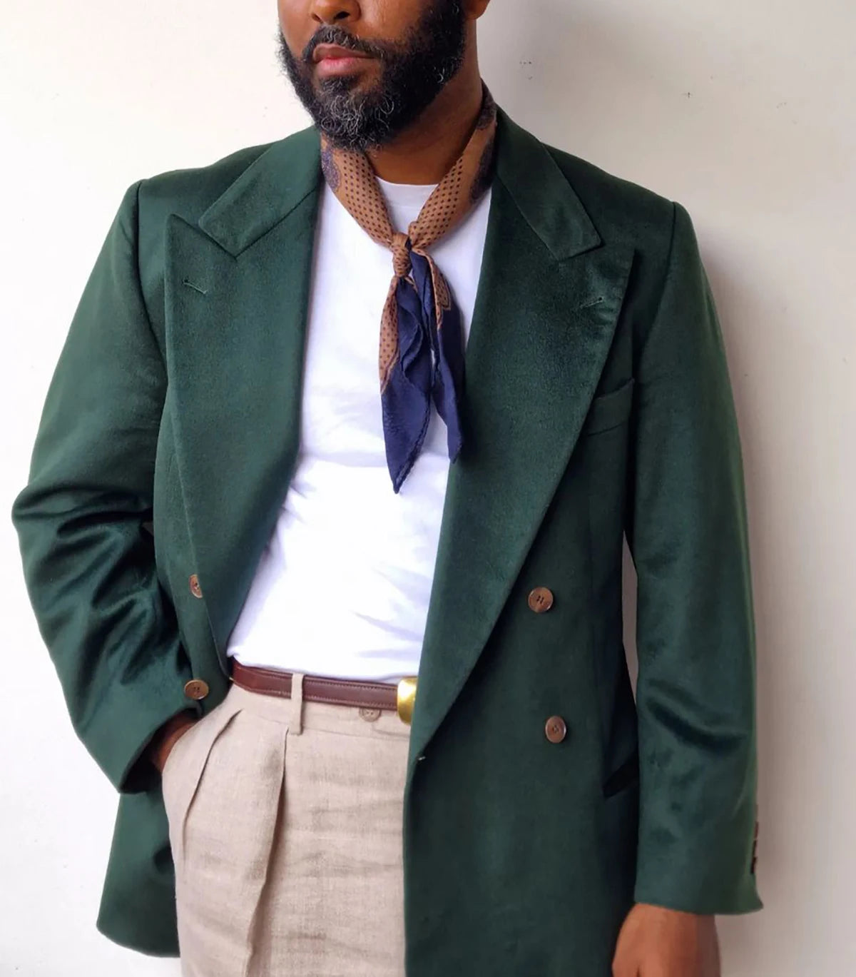 Costumes classiques verts pour hommes, veste de costume tendance, smoking, costume de fête pour hommes, veste de haute qualité, costume de loisirs pour occasions