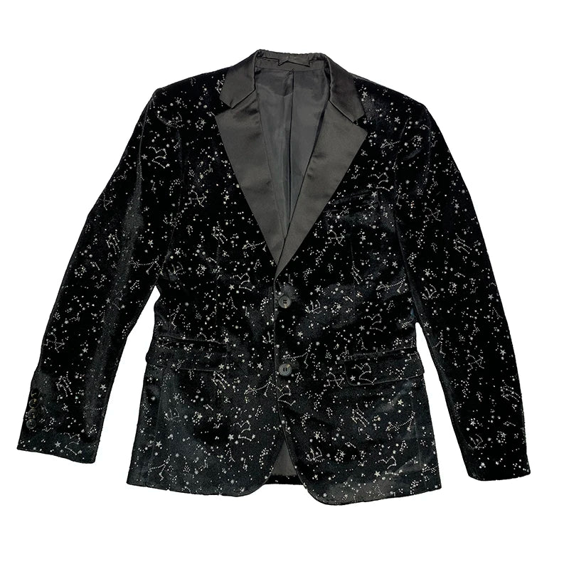 Sequin Design Men Blazers Singer DJ Stage Suit Jacket Wedding Business Casual Dress Coat Blazer Masculino Veste Homme