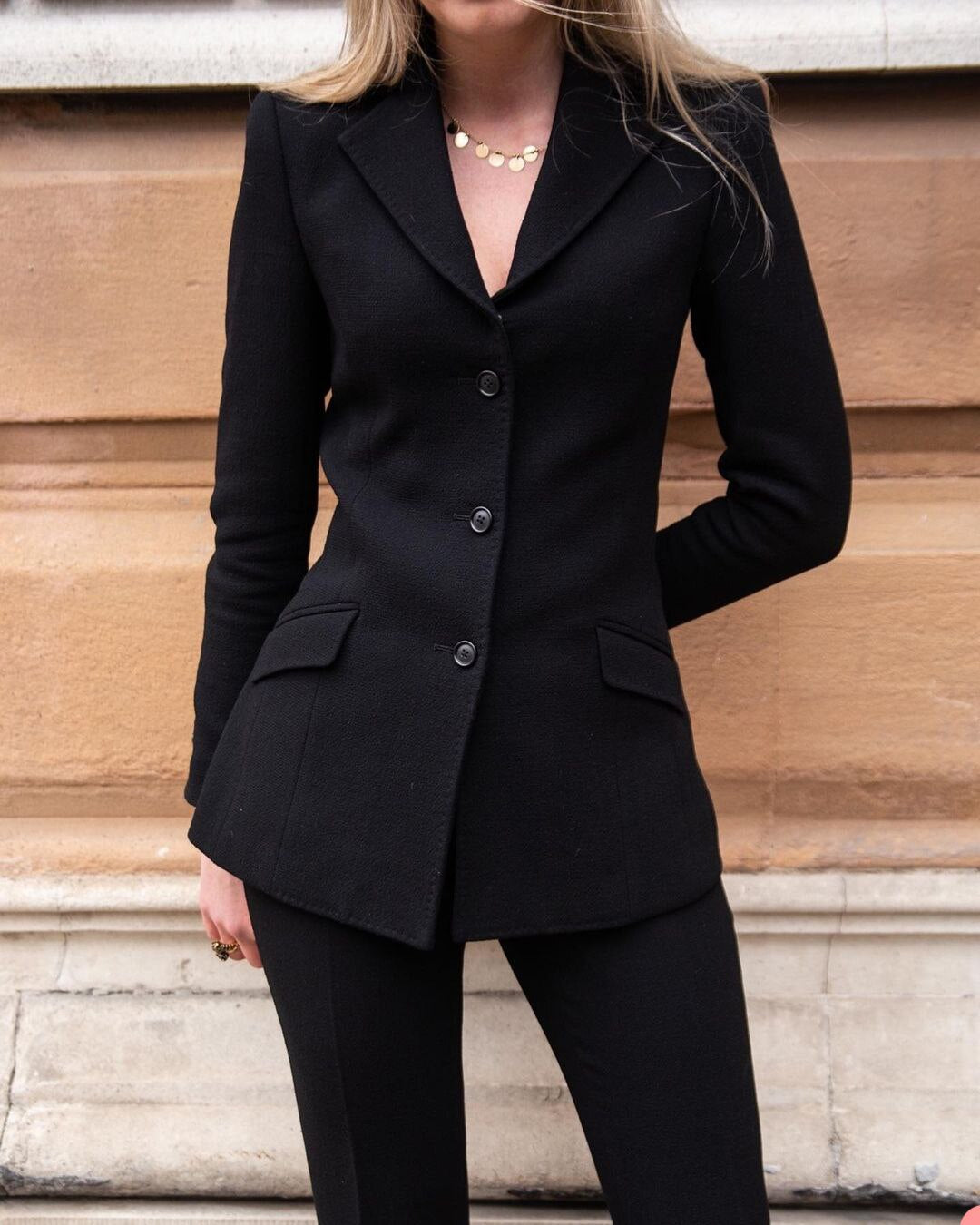 Women Pants Sets Sexy Black Office Lady Slim Fit Blazer Trousers Wedding Wear 2 Pieces