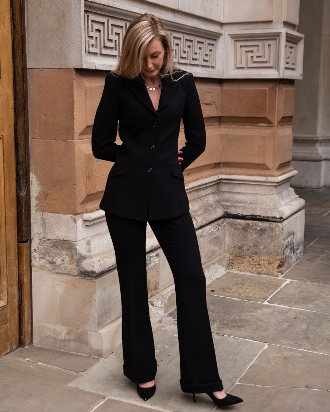 Women Pants Sets Sexy Black Office Lady Slim Fit Blazer Trousers Wedding Wear 2 Pieces