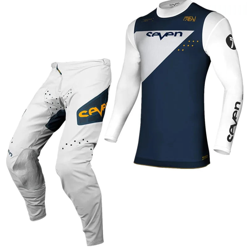 Conjunto de maillot y pantalón de ciclismo de montaña de manga larga para hombre en cuatro colores 