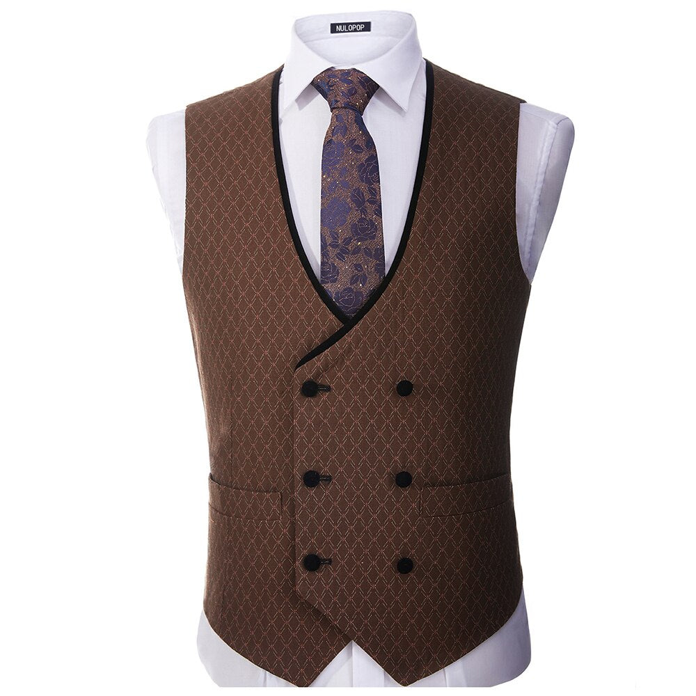 Shawl Lapel Groom Tuxedos Men Suits Wedding 3 Pieces (Jacket+Pant+Vest)