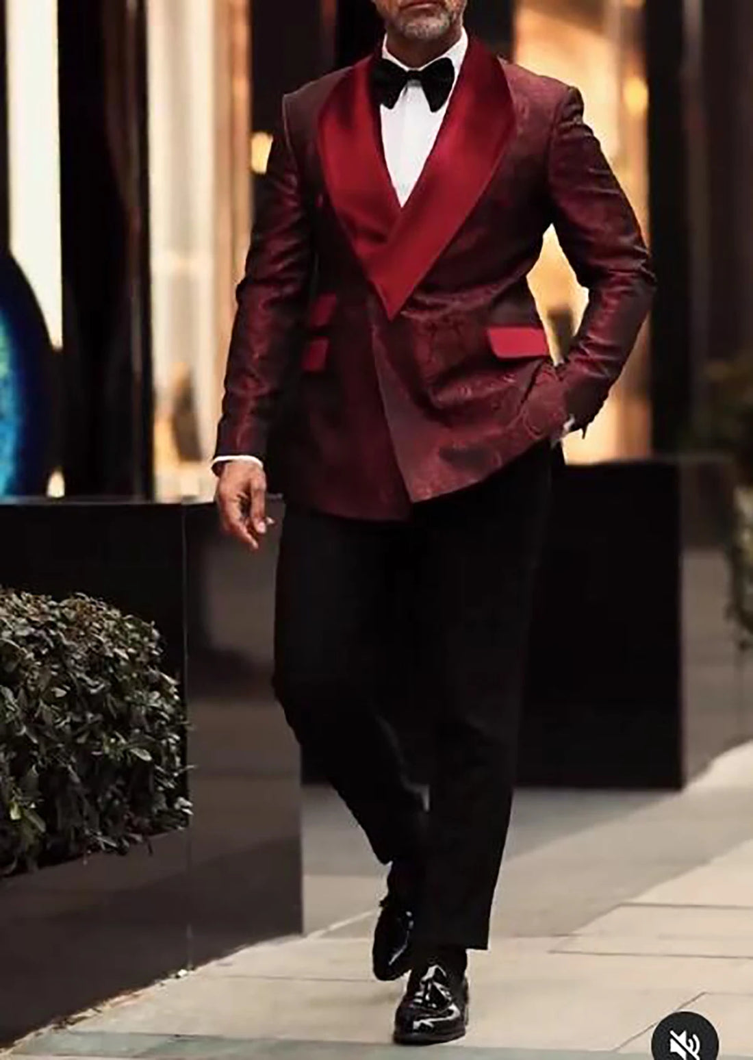 New Mens Wedding Blazer Shawl Lapel Floral Jacquard Tuxedos Designer Coat for Men Custom Made Only Jacket