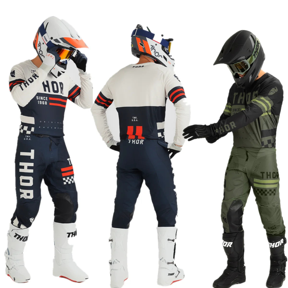 TLD Racing MX Dirt Bike Combos Ensemble d'équipement de motocross Ensemble de maillot de moto tout-terrain Vêtements de course hors route Combinaison de moto