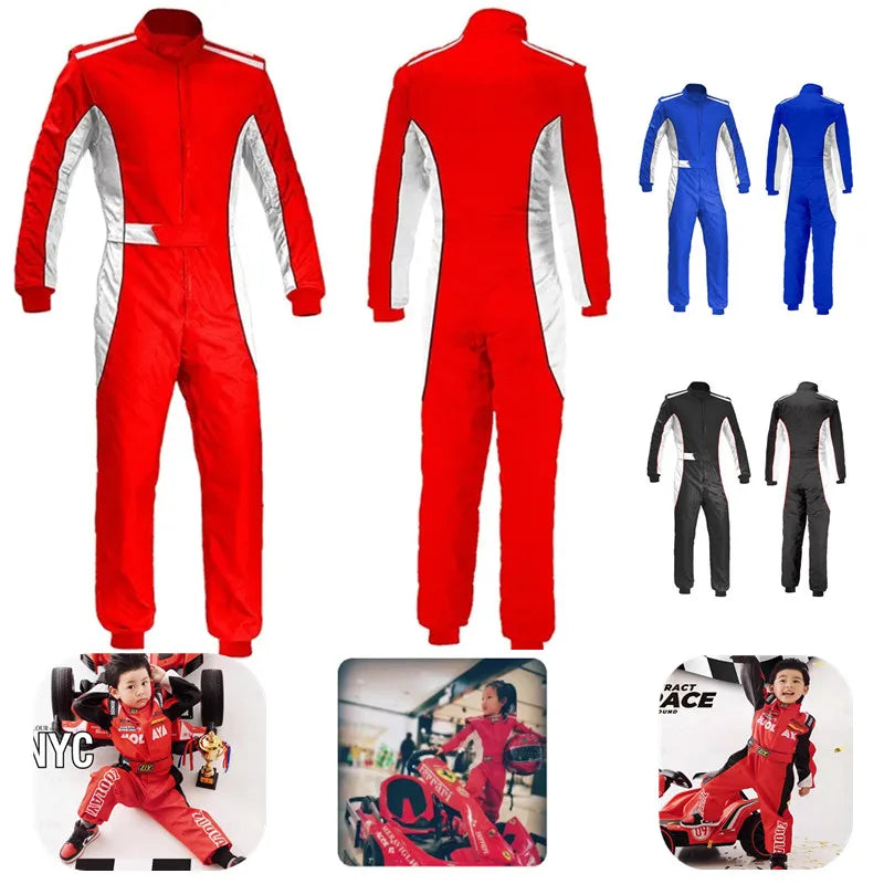 Traje de carreras para niños, mono de karts, mono de deportes de motor para niños, ropa de carreras de karts para jóvenes