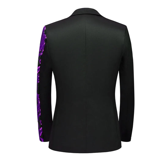 New Handsome Men's Plus-size Casual Dance Sequin Trend Suit Boutique Fashion Suit Jacket  Men Designer Blazer