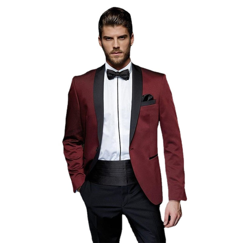 Trajes de hombre para boda, traje de hombre, traje de hombre, 2 piezas (chaqueta + pantalón + corbata), esmoquin de moda, blazer. 